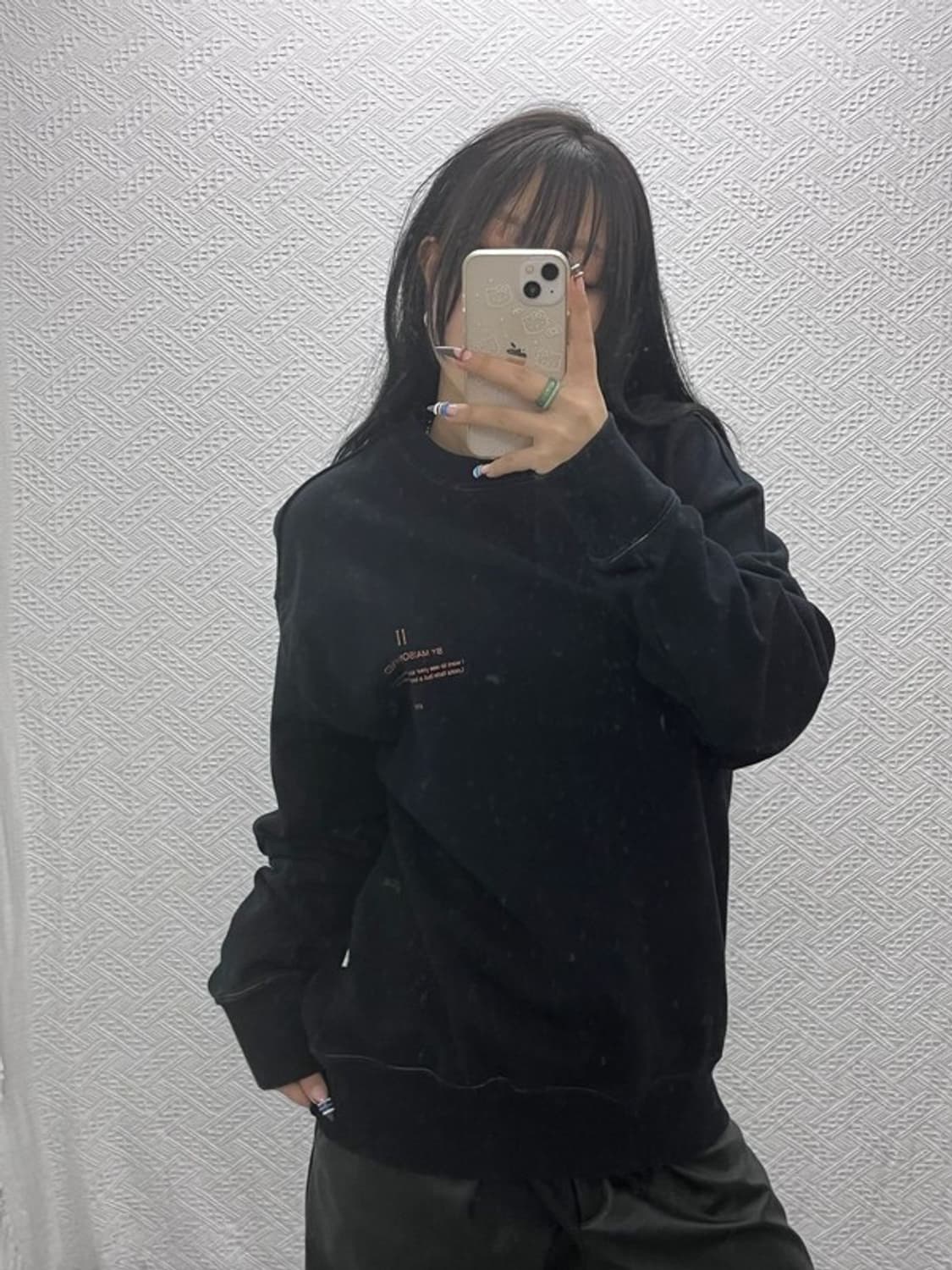 메종미네드 모던시크 캐주얼 빈티지 맨투맨 L C07708 상품이미지2