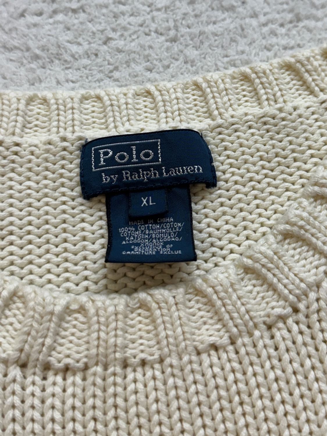 폴로 아이보리 성조기 니트 상품이미지4