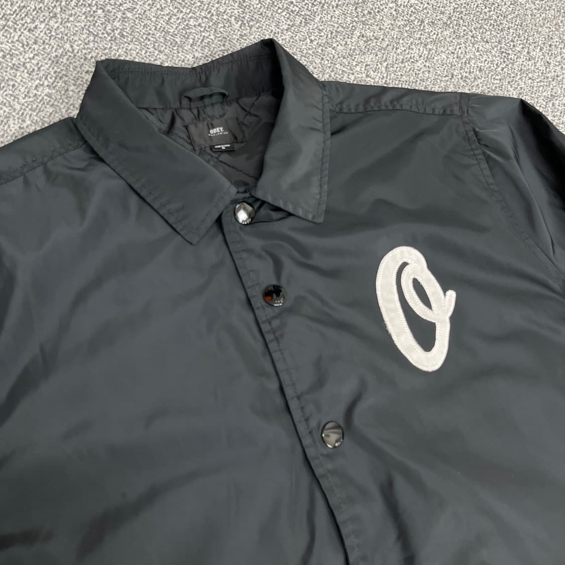 <오베이 백 로고 퀼팅 바람막이 자켓> No.1251 상품이미지7