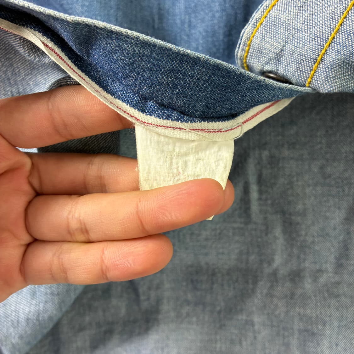 Levi's  리바이스 90,s 레드탭 웨스턴 데님셔츠  상품이미지5