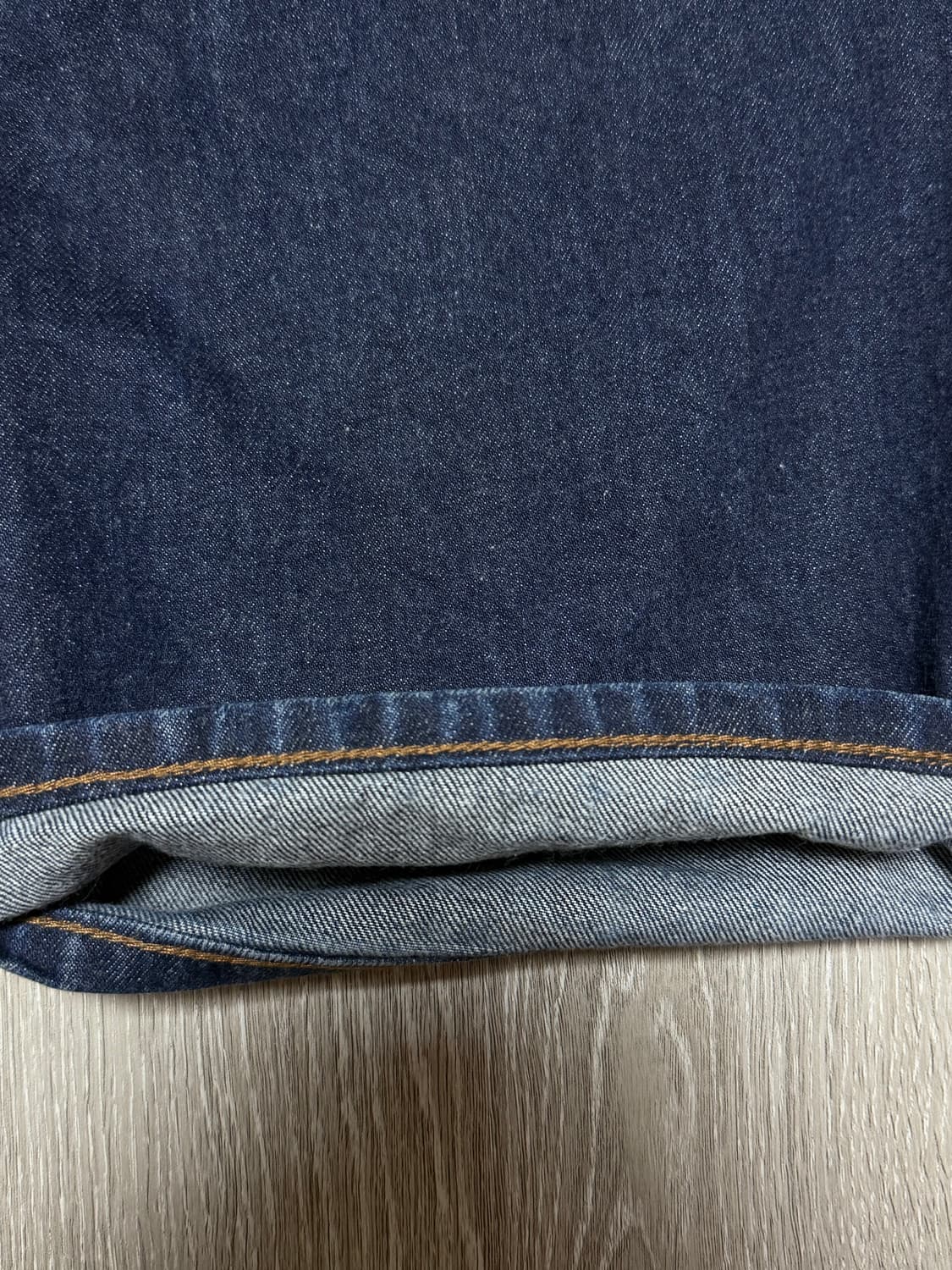 비슬로우 콘밀 원턱 데님 인디고 34 상품이미지4