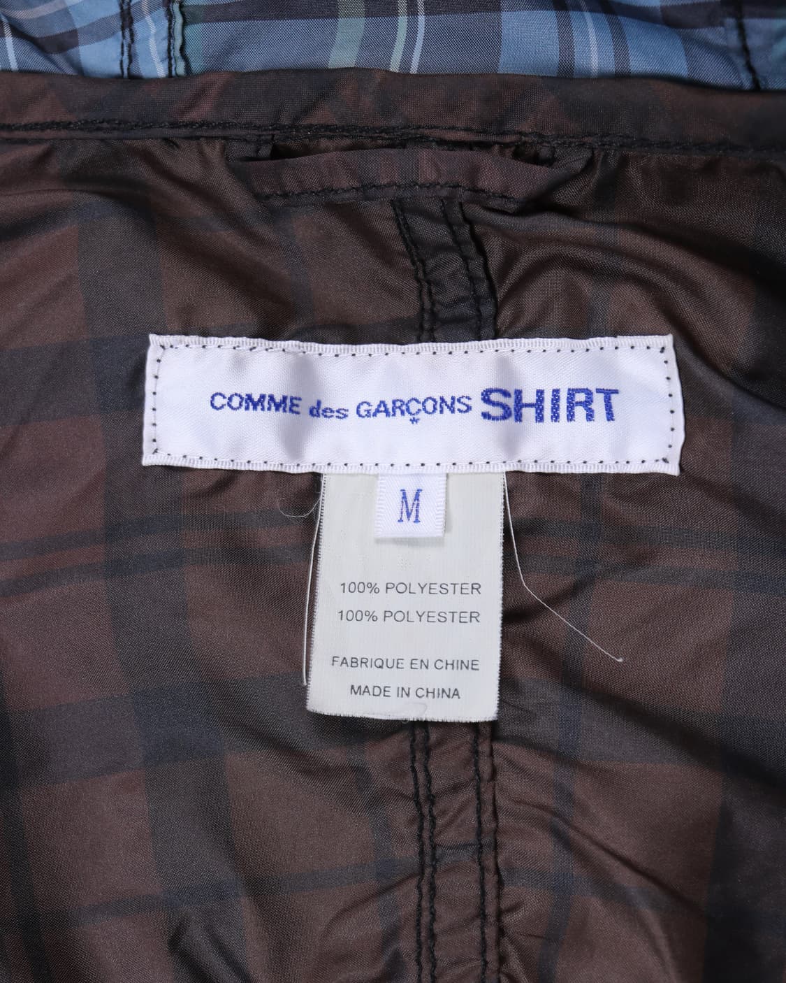 CDG SHIRT AW10 Check Hooded Windbreaker 상품이미지7