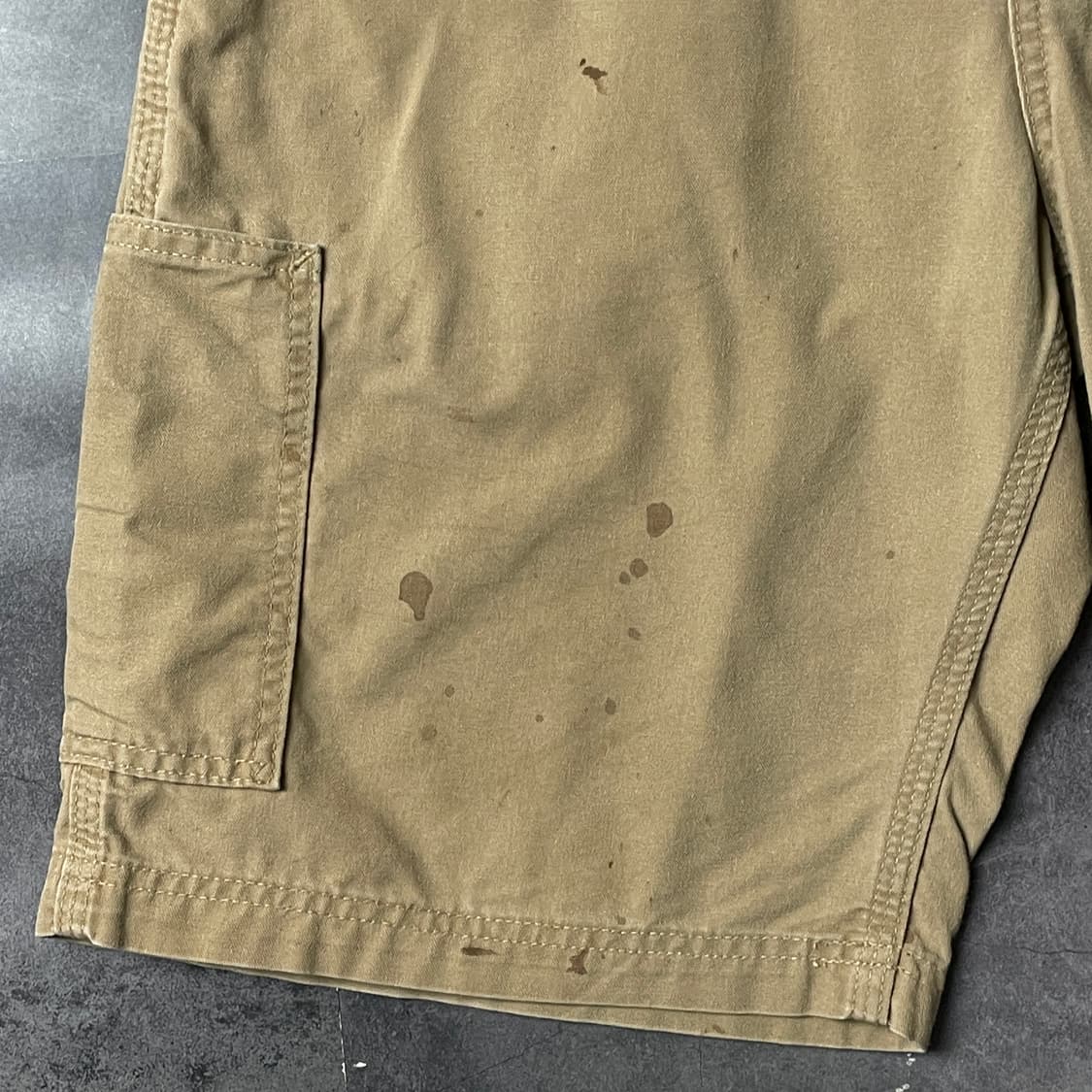 CARHARTT 칼하트 베이지 캔버스 카고 카펜터 쇼츠 A00984 상품이미지4