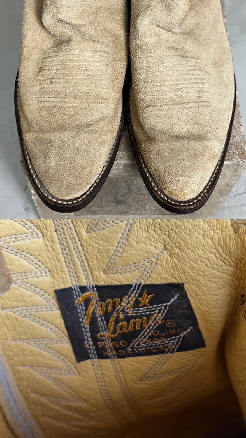 *데드스탁* 90's USA 토니라마 러프아웃 스웨이드 웨스턴 부츠 상품이미지8