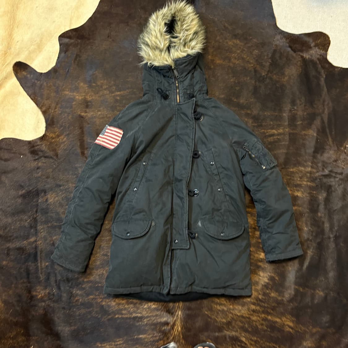 n3b 덕다운 성조기 파카 (급처) 상품이미지5