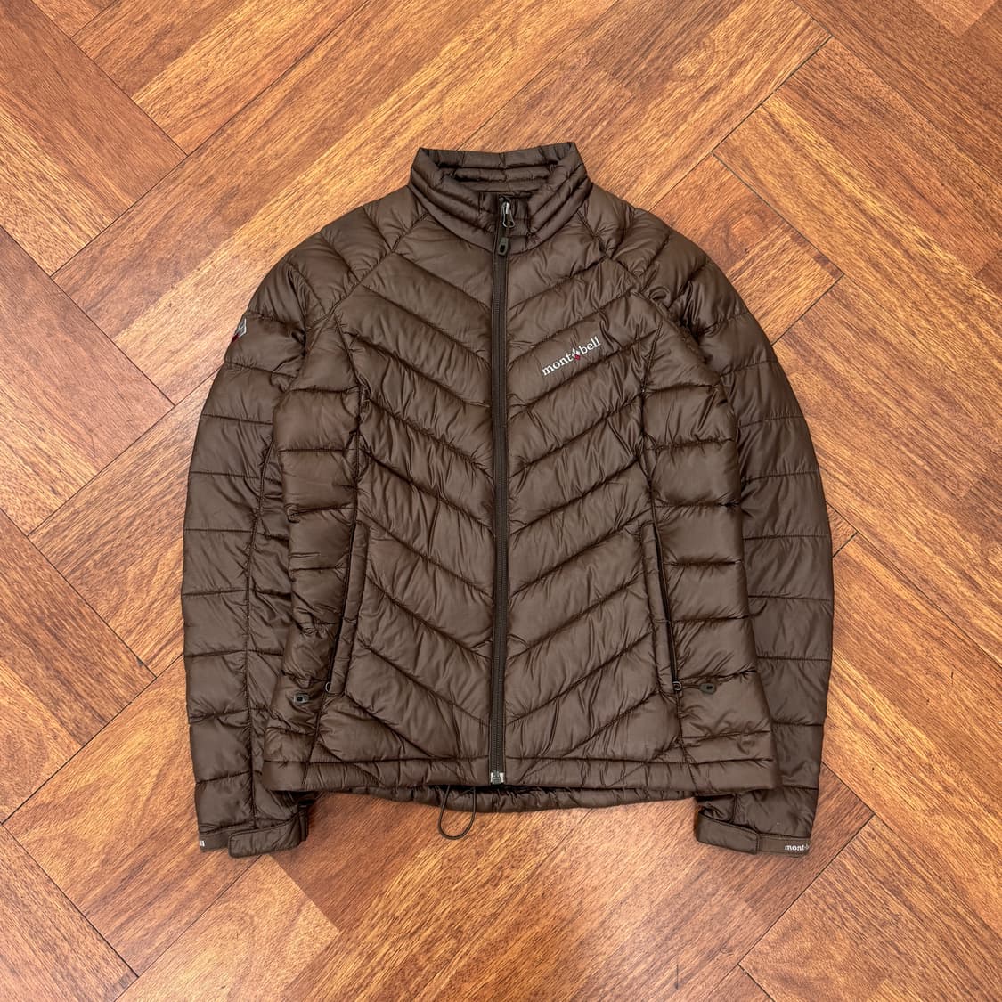 여성용 S 몽벨 브라운 경량 패딩 자켓  상품이미지1