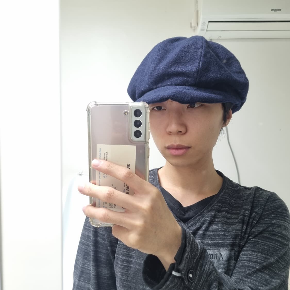 KAPITAL 울 뉴스보이 빅 캐스킷 네이비 상품이미지6