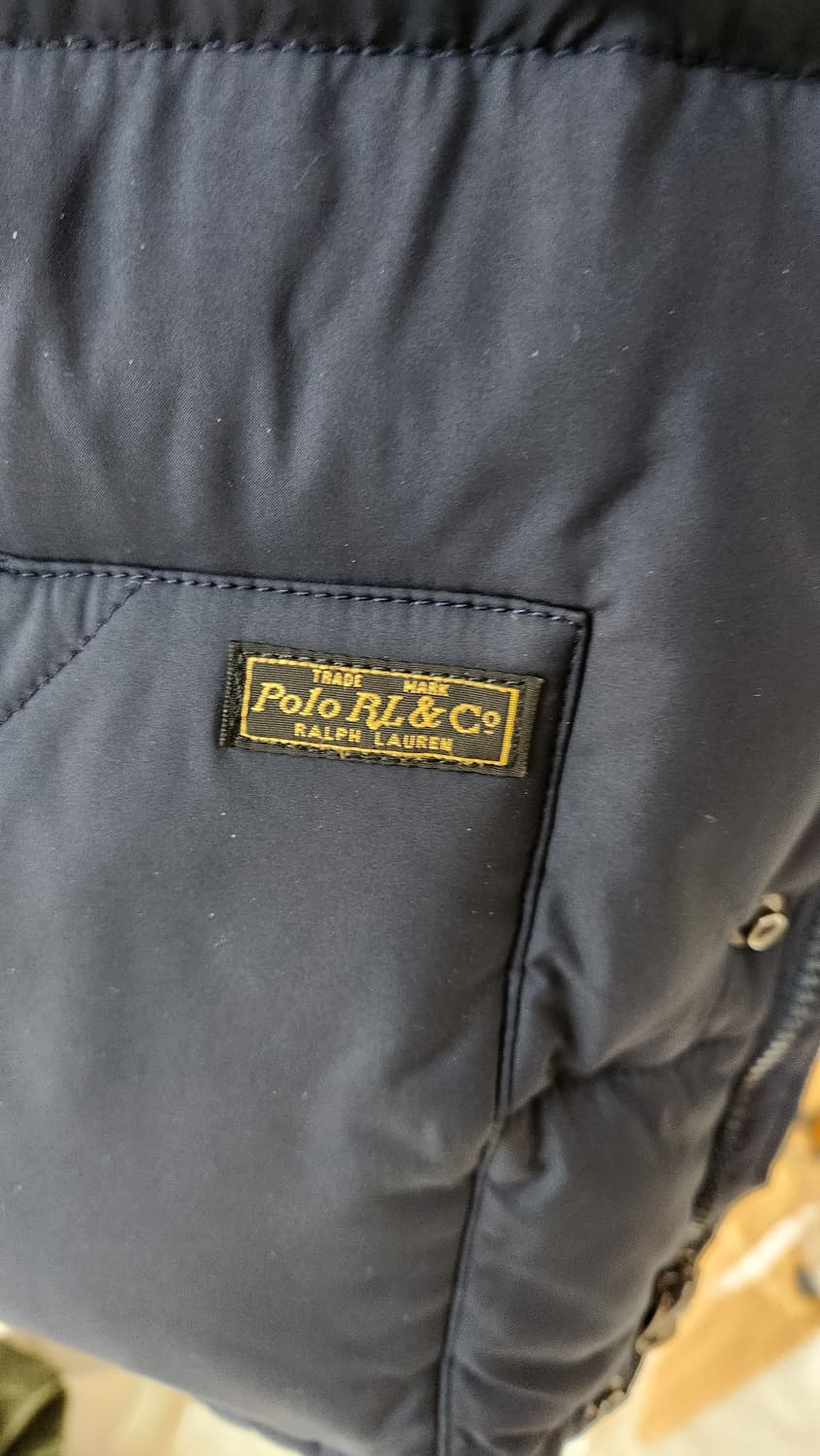 폴로 랄프로렌 네이비 후드 패딩 xl(18-20) 상품이미지3