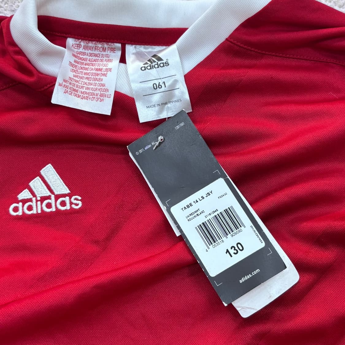 61 새상품 아디다스 키즈 축구 유니폼 0423E 상품이미지3