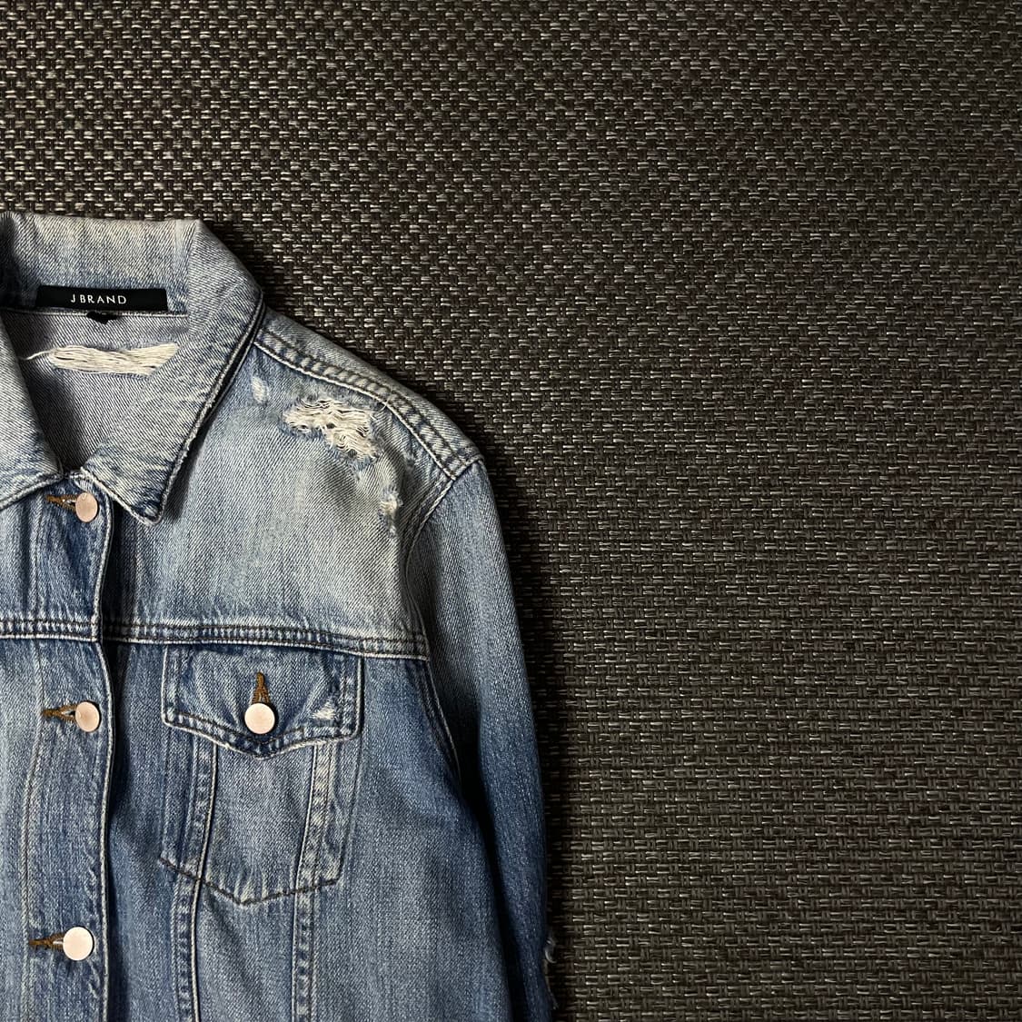 제이브랜드 연청 데미지 데님 자켓 상품이미지3
