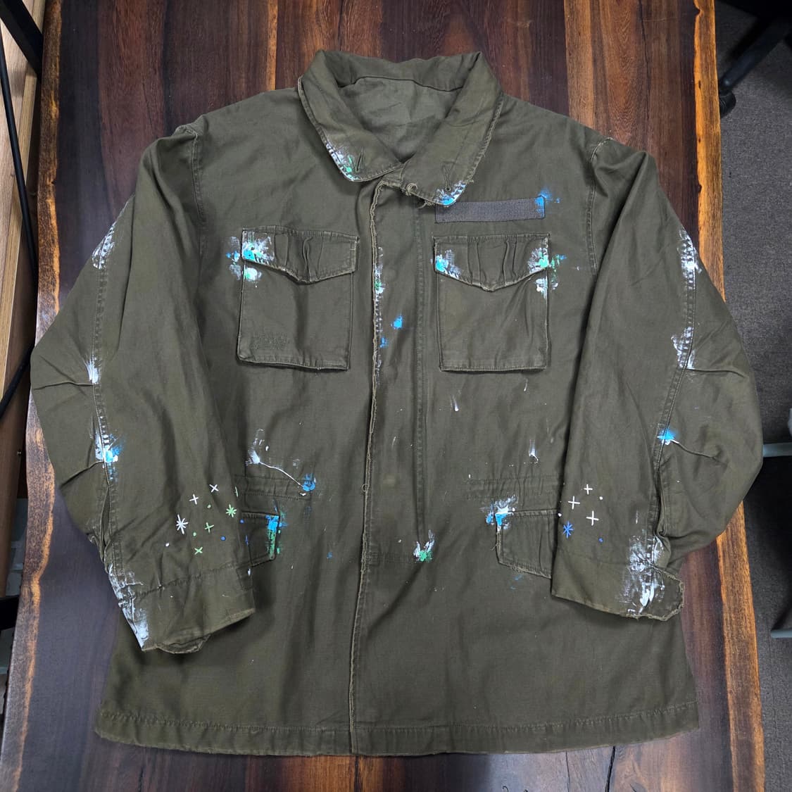 S.O/핸드페인팅, 자수 커스텀 필드자켓 상품이미지2