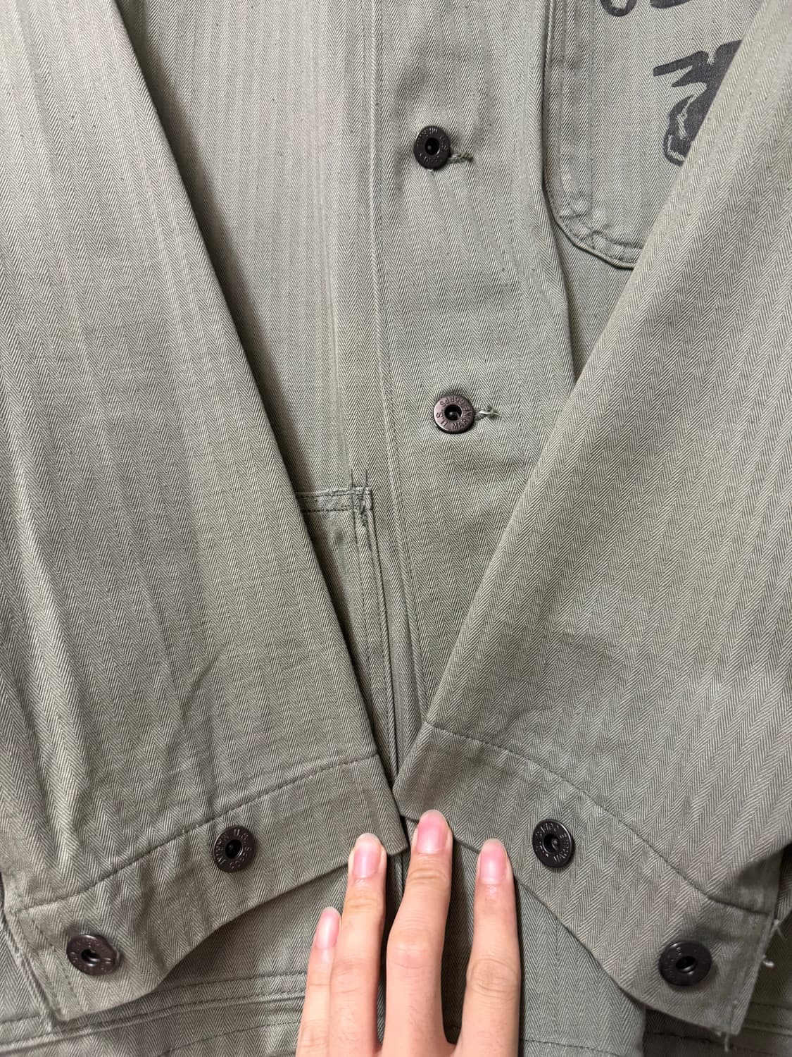 40s USMC P-47 HBT Utility Jacket 상품이미지6