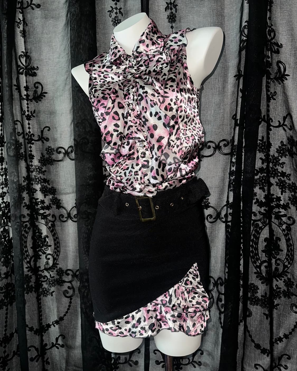 leopard-print silk dress 상품이미지4