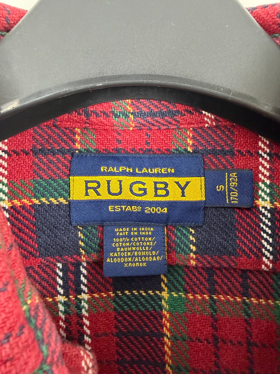 a4) 폴로랄프로렌 럭비 플란넬 셔츠 상품이미지4