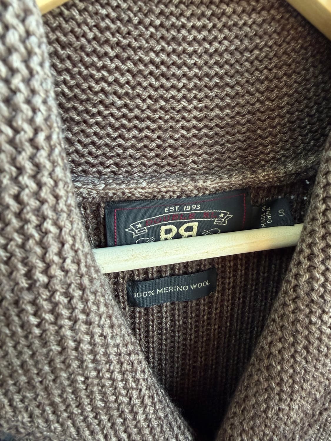 S/ RRL 더블알엘 메리노울 숄카라 가디건 상품이미지6