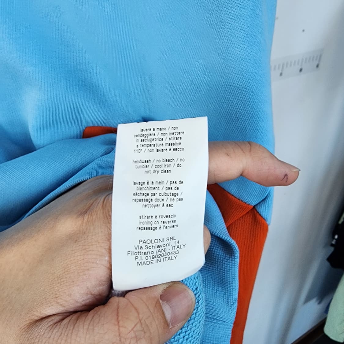 MSGM 블루 컬러 블록 맨투맨 상품이미지5