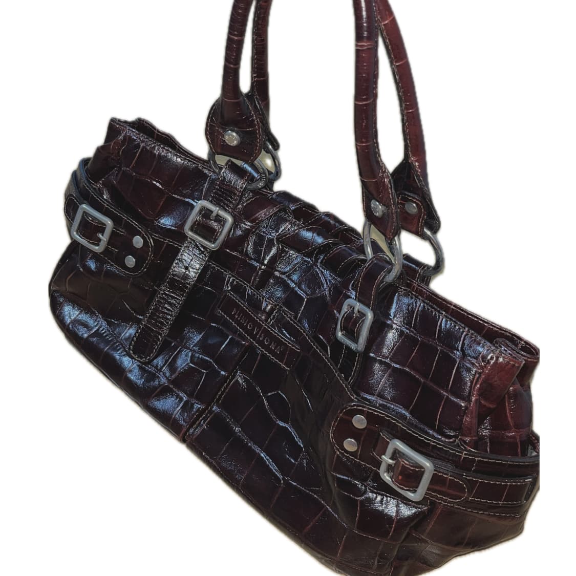 빈티지 레더 숄더백 레드브라운 상품이미지2