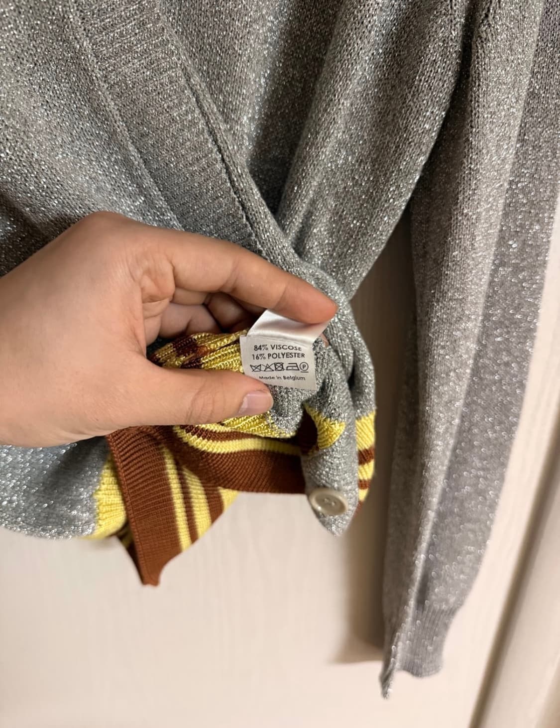 Dries Van Noten silver metalic cardigan 상품이미지4