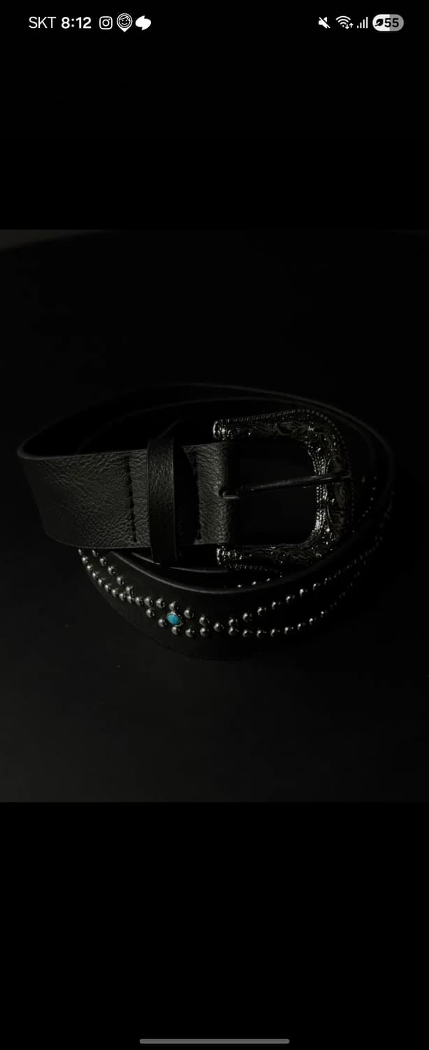 빈티지 웨스턴 스터드 벨트 새상품 상품이미지1