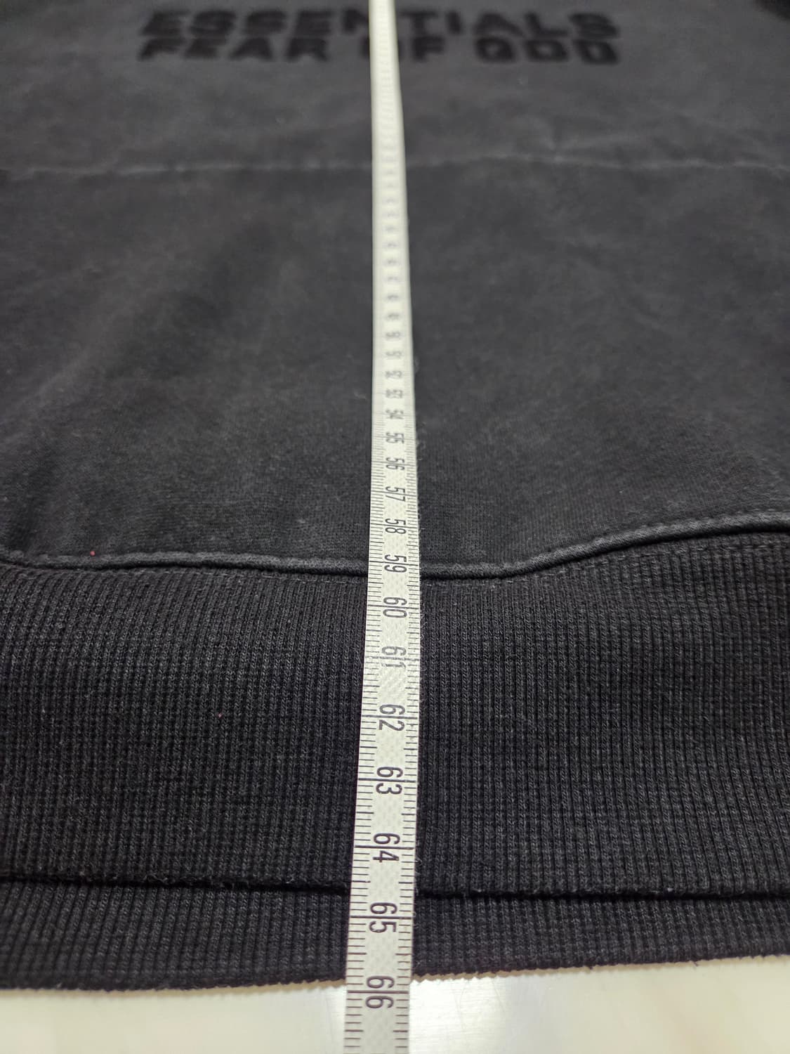 피오갓에센셜 블랙 후드티 상품이미지6