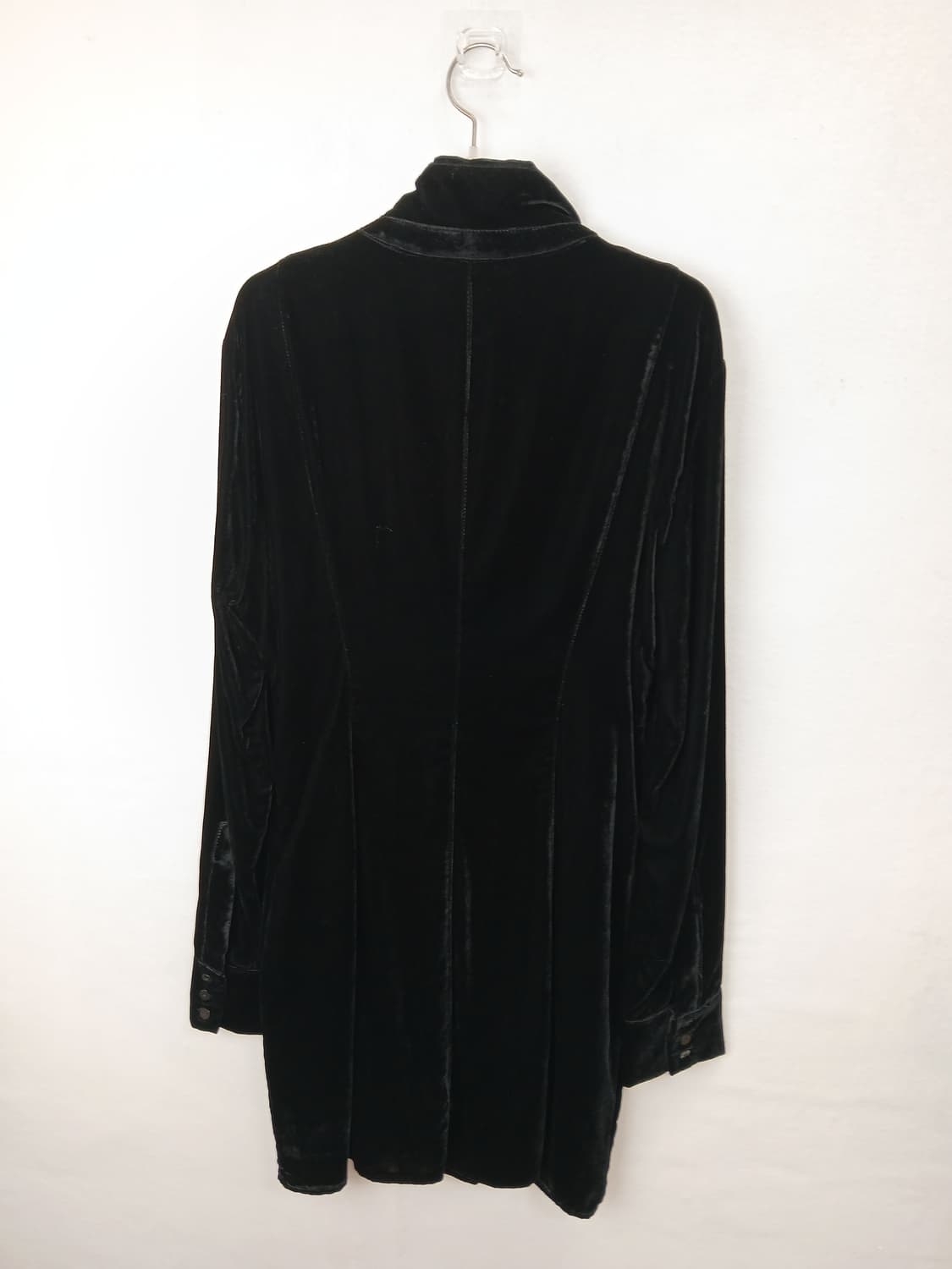 ZARA 벨벳 블랙 원피스 (XL) 100 L 77-88 새제품 상품이미지8