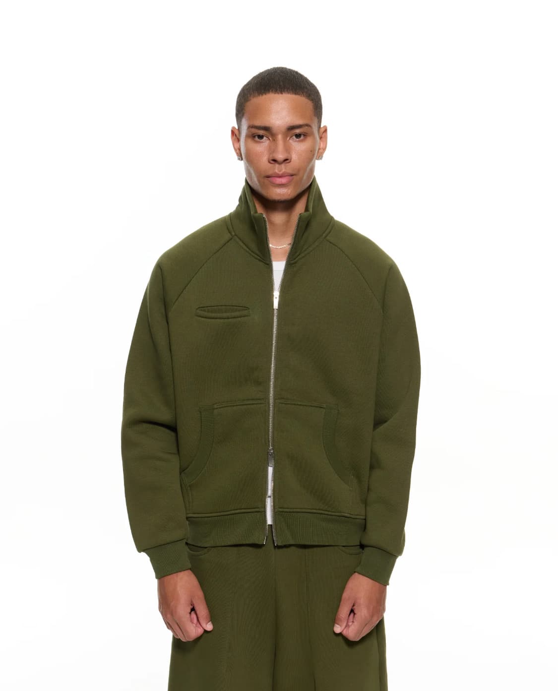 Sweats Collective 코지 컬렉션 자켓, 스웻팬츠 카키색상 상품이미지2