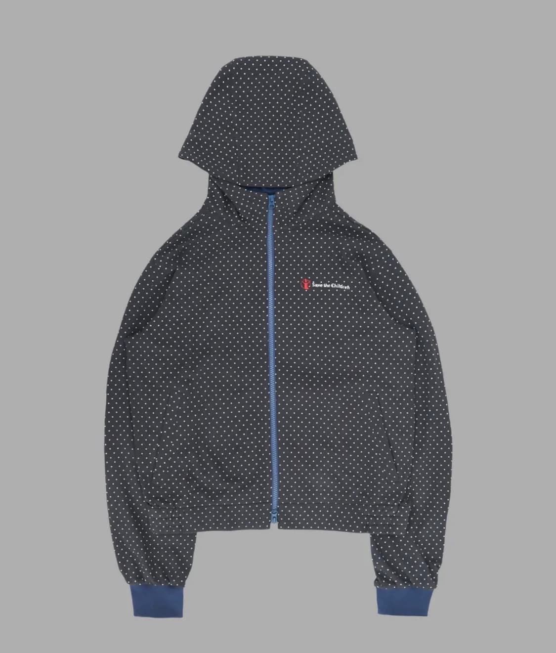 더뮤지엄비지터 x 세이브더칠드런 후드 집업 챠콜 L 상품이미지1