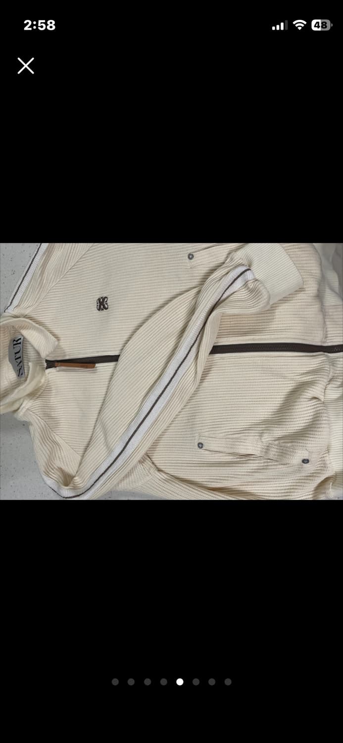 새터 satur 로턴 올 데이 트랙 집업 자켓 리조트 크림 공용 XL 상품이미지5