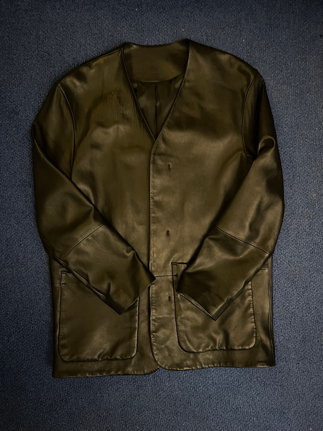 코스COS 카라리스 레더자켓 46 상품이미지3