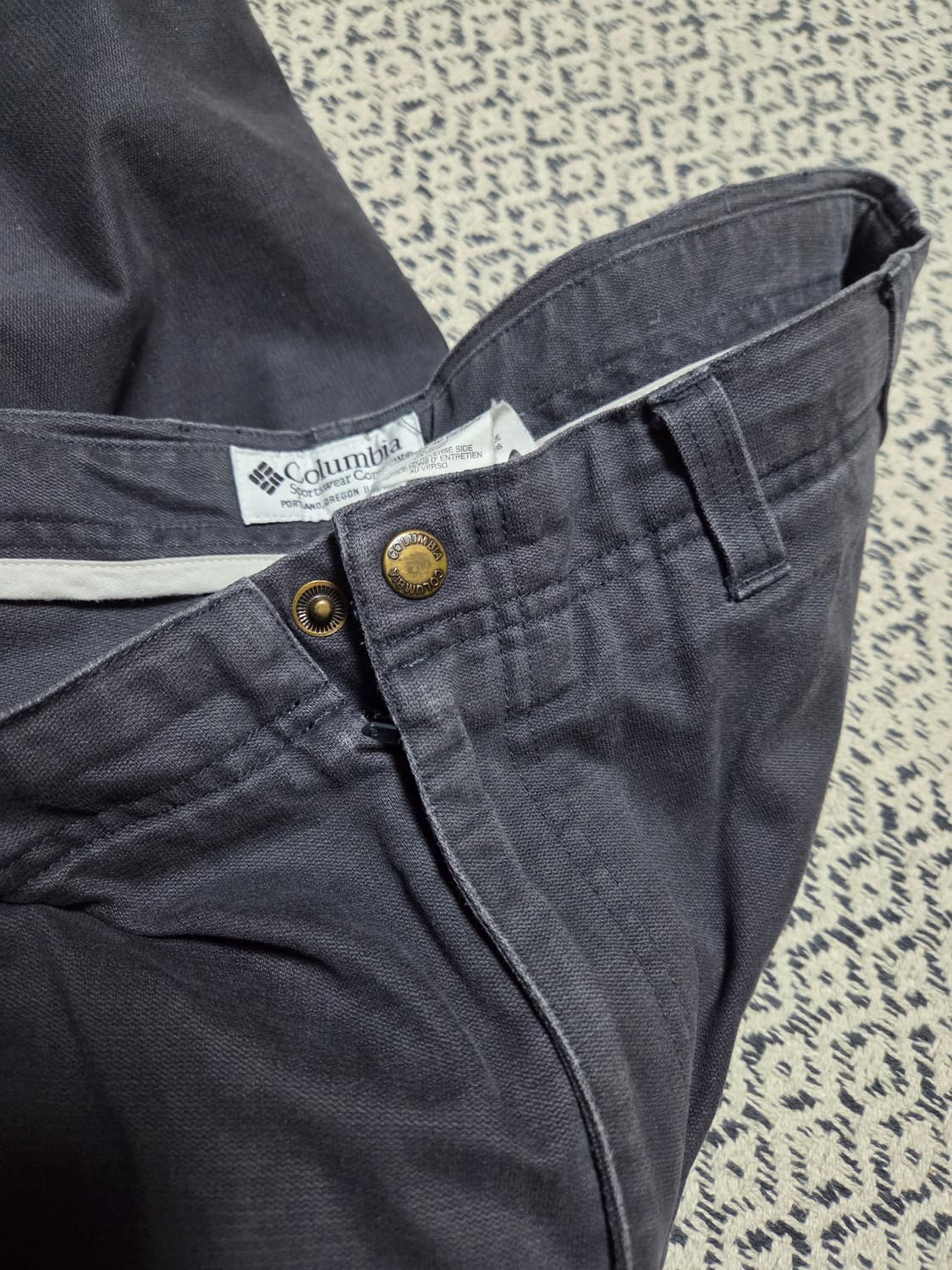 콜롬비아 Columbia 코튼 카고 팬츠 차콜 34x32 상품이미지1