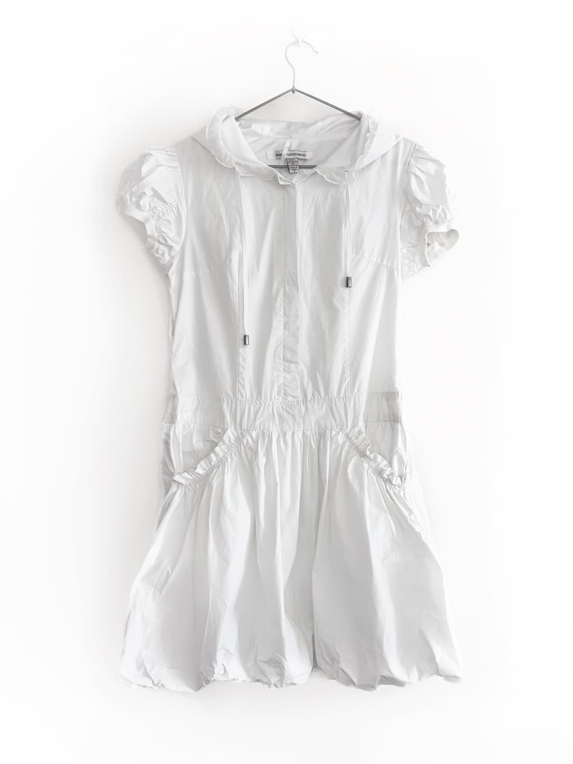 Diane von Furstenberg 후드 러플 드레스 상품이미지1