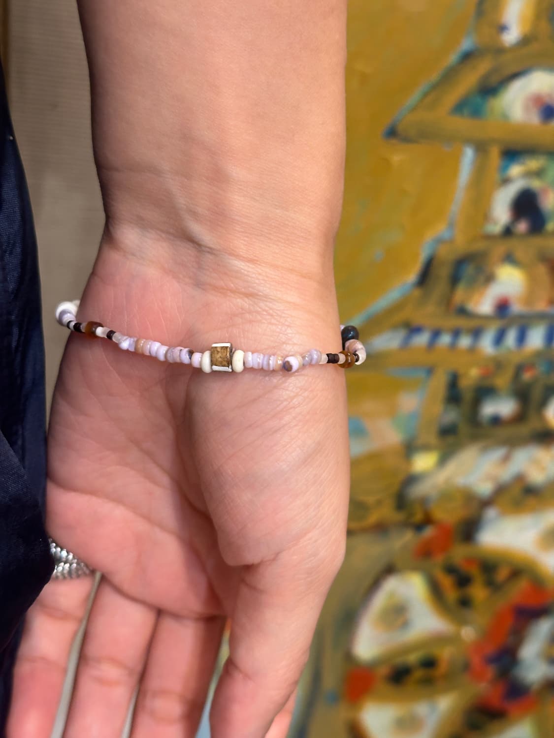 Musta cow horn mix gemstone bracelet 상품이미지5