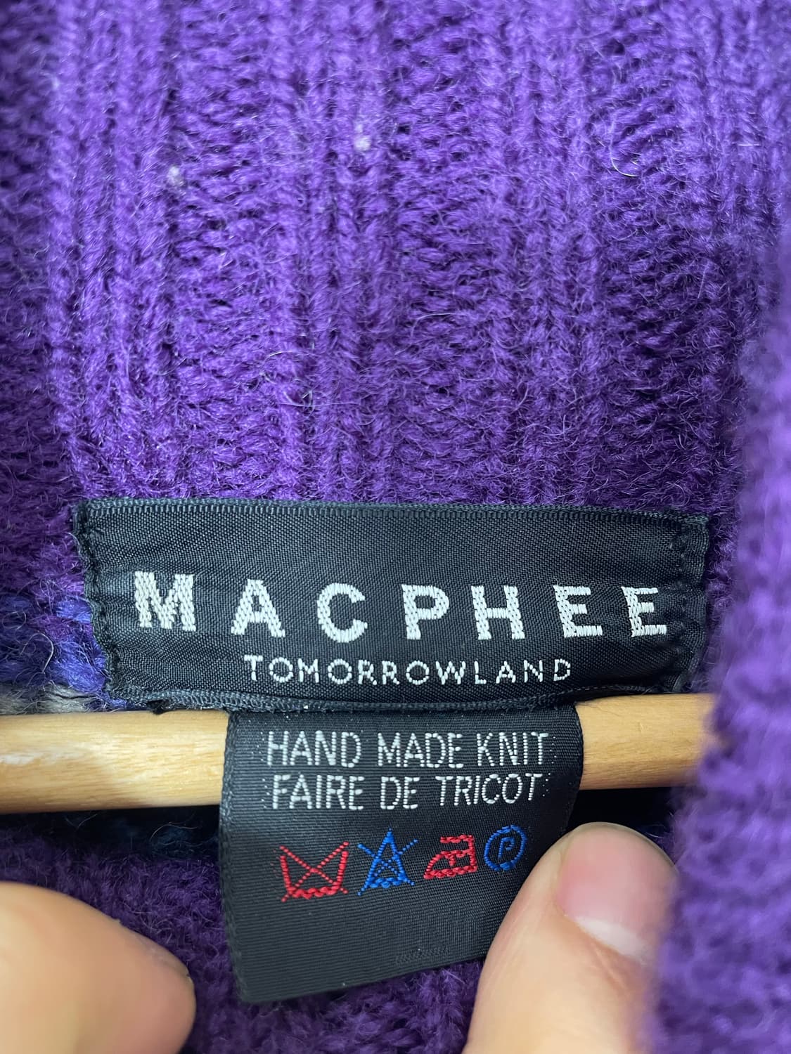 일본빈티지 헤비울 폴라 니트 M~L - K41 상품이미지4