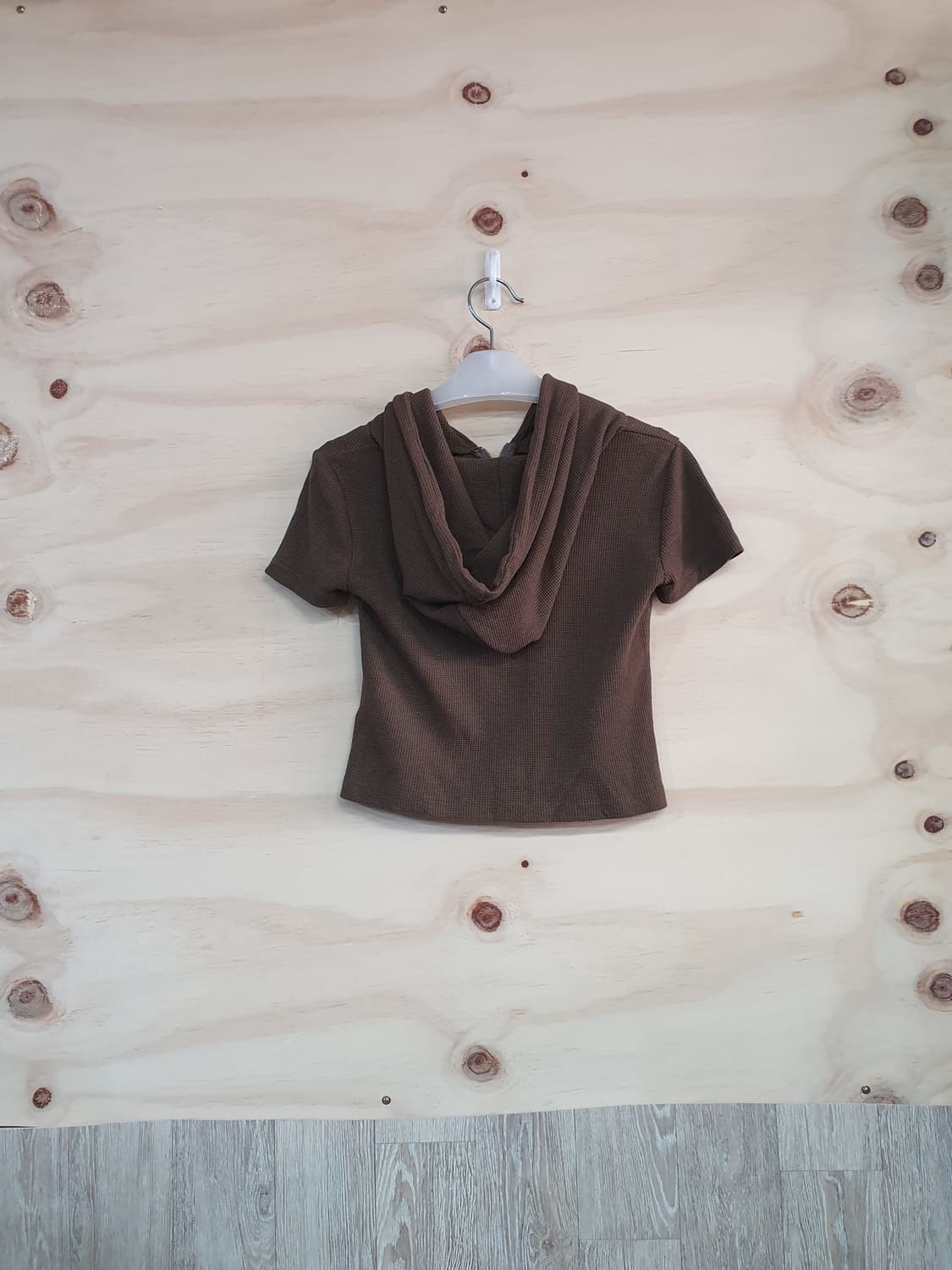 1188) 여성 후드집업 크롭 반팔티 상품이미지2