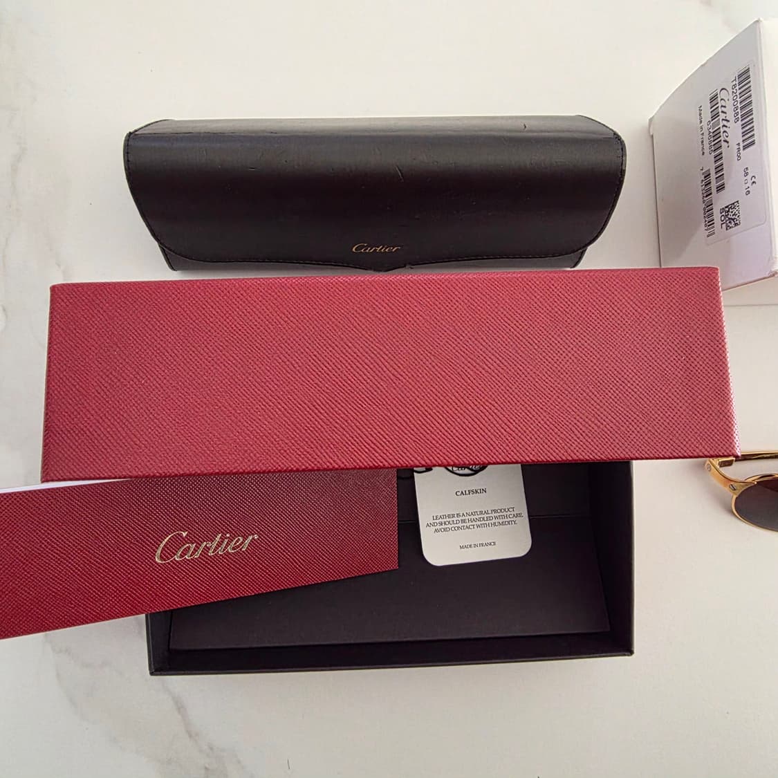 Cartier 까르띠에 산토스 클래식 투브릿지 보잉 선글라스 상품이미지5