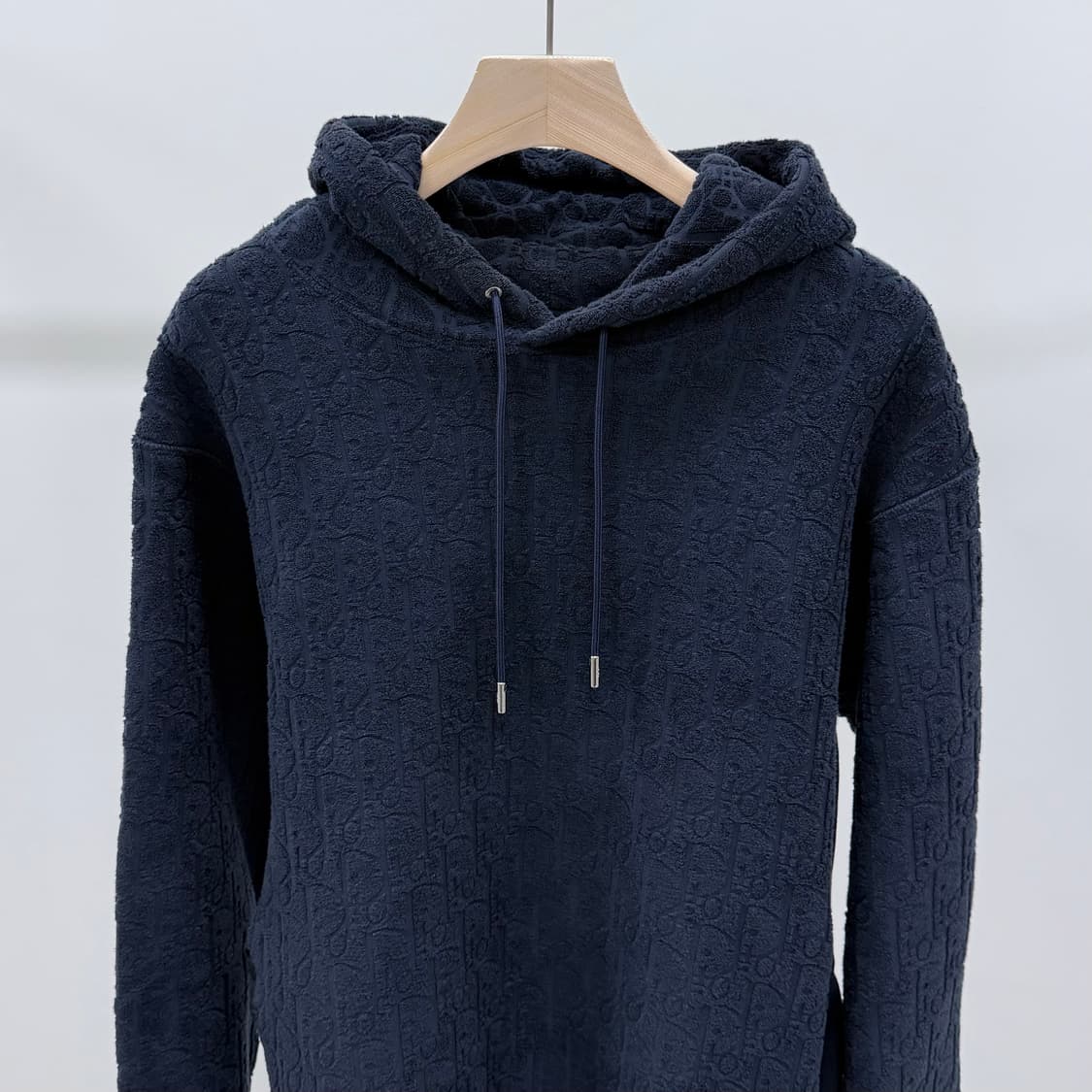 [S+급/XL] 디올 오블리크 코튼 테리 후드티 상품이미지2