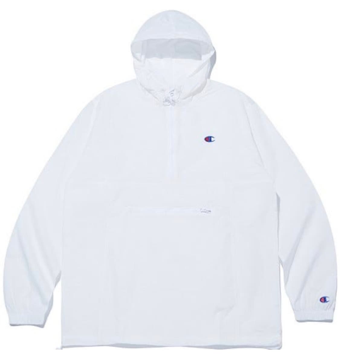 Champion 패커블 크링클 나일론 아노락 화이트 상품이미지1