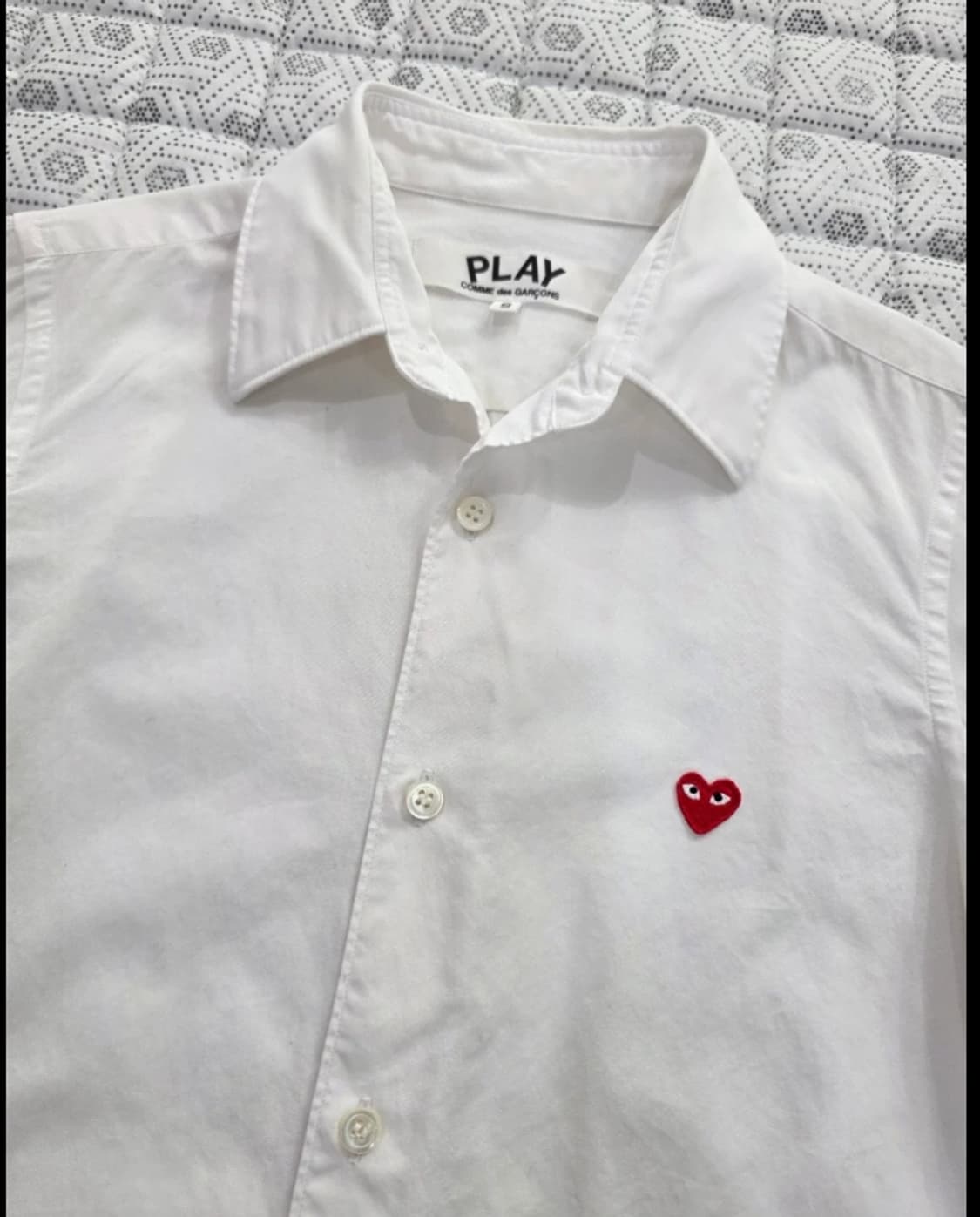 꼼데가르송 PLAY 화이트 셔츠 ~55 상품이미지4