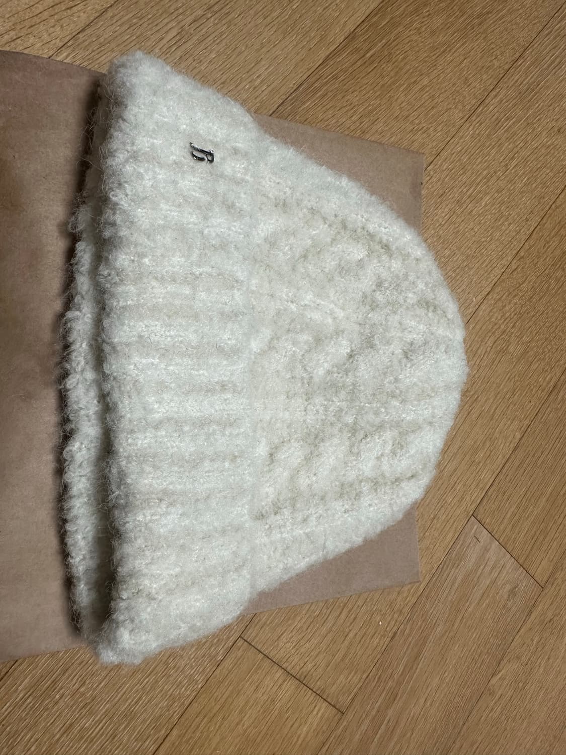 더바넷 부클 케이블 비니 아이보리 상품이미지2