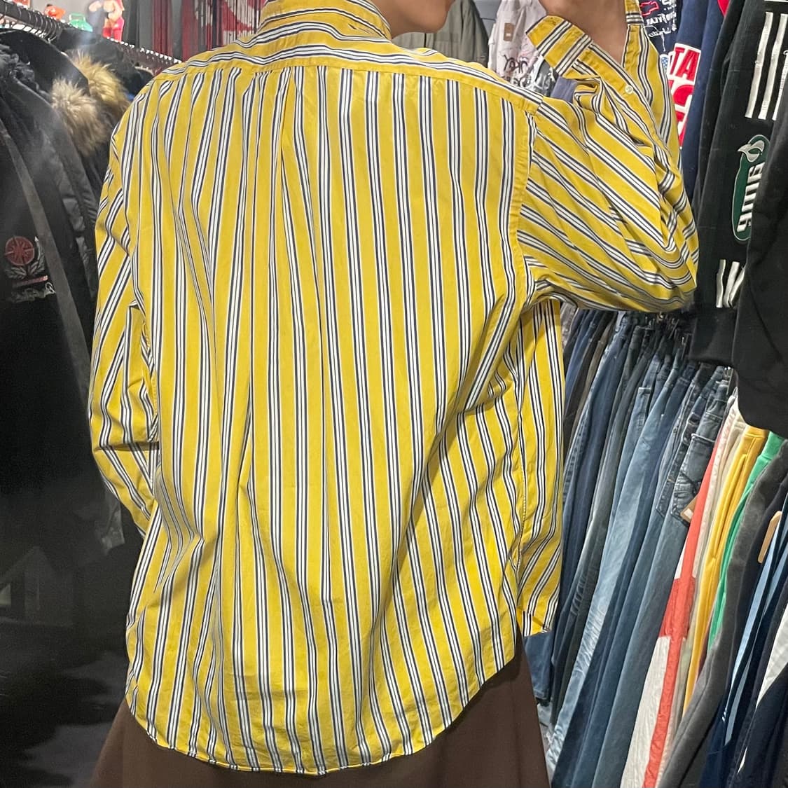 [IM] Polo 폴로 옐로우 스트라이프 긴팔셔츠 상품이미지5