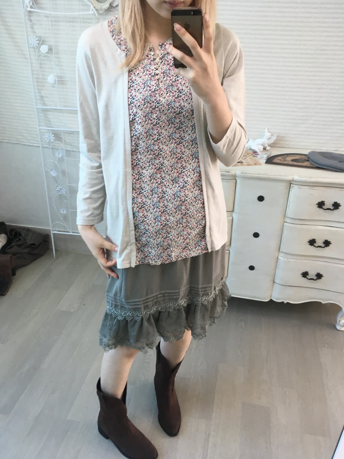 jpn vintage 하구미 플라워 티셔츠 상품이미지4