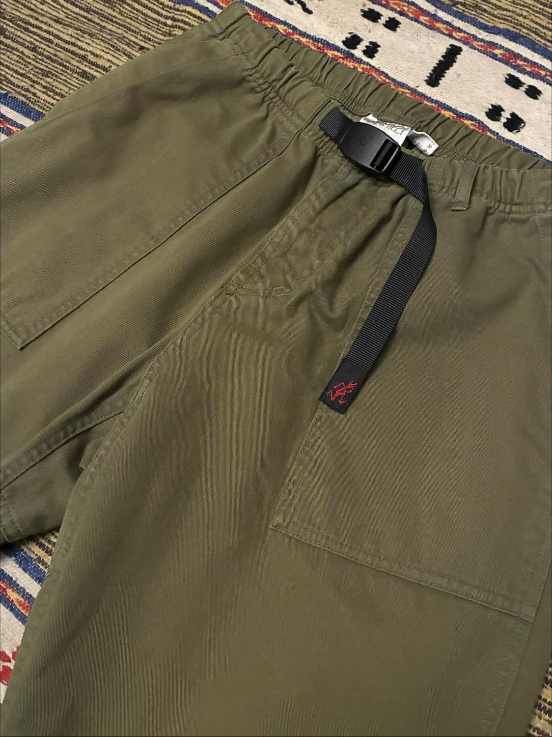 (M~L)그라미치 퍼티그 루즈 테이퍼드팬츠 올리브 카키 상품이미지2