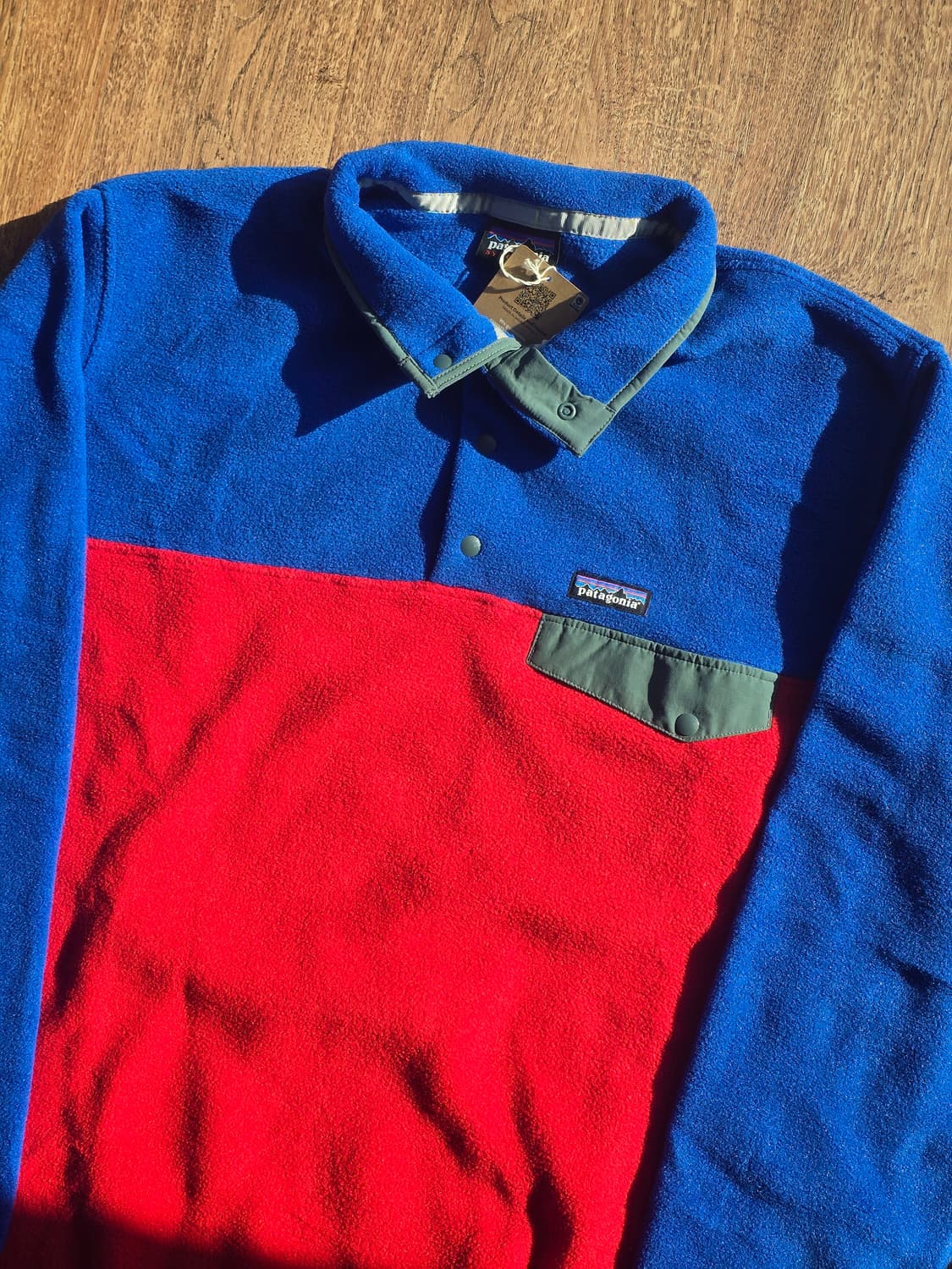 파타고니아 라이트웨이트 신칠라 스냅티 투톤 투어링 레드 블루 XXL 상품이미지3