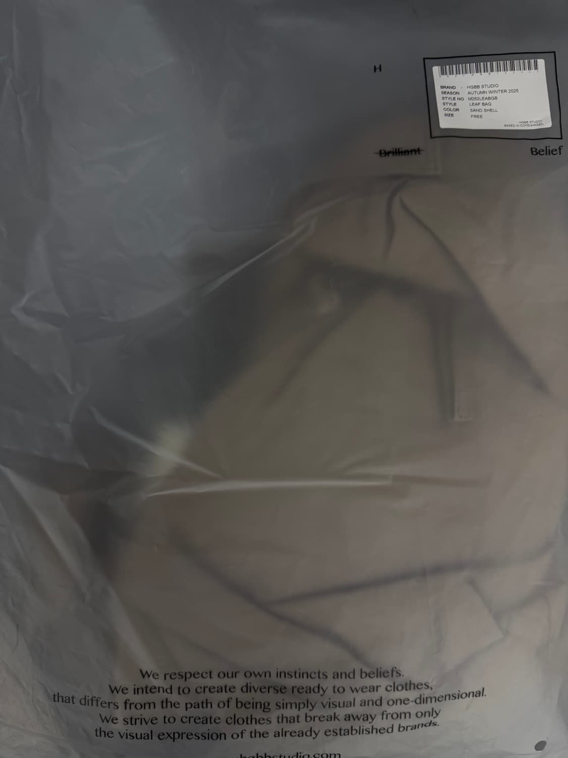 Hgbb leaf bag (sand shell) 상품이미지4