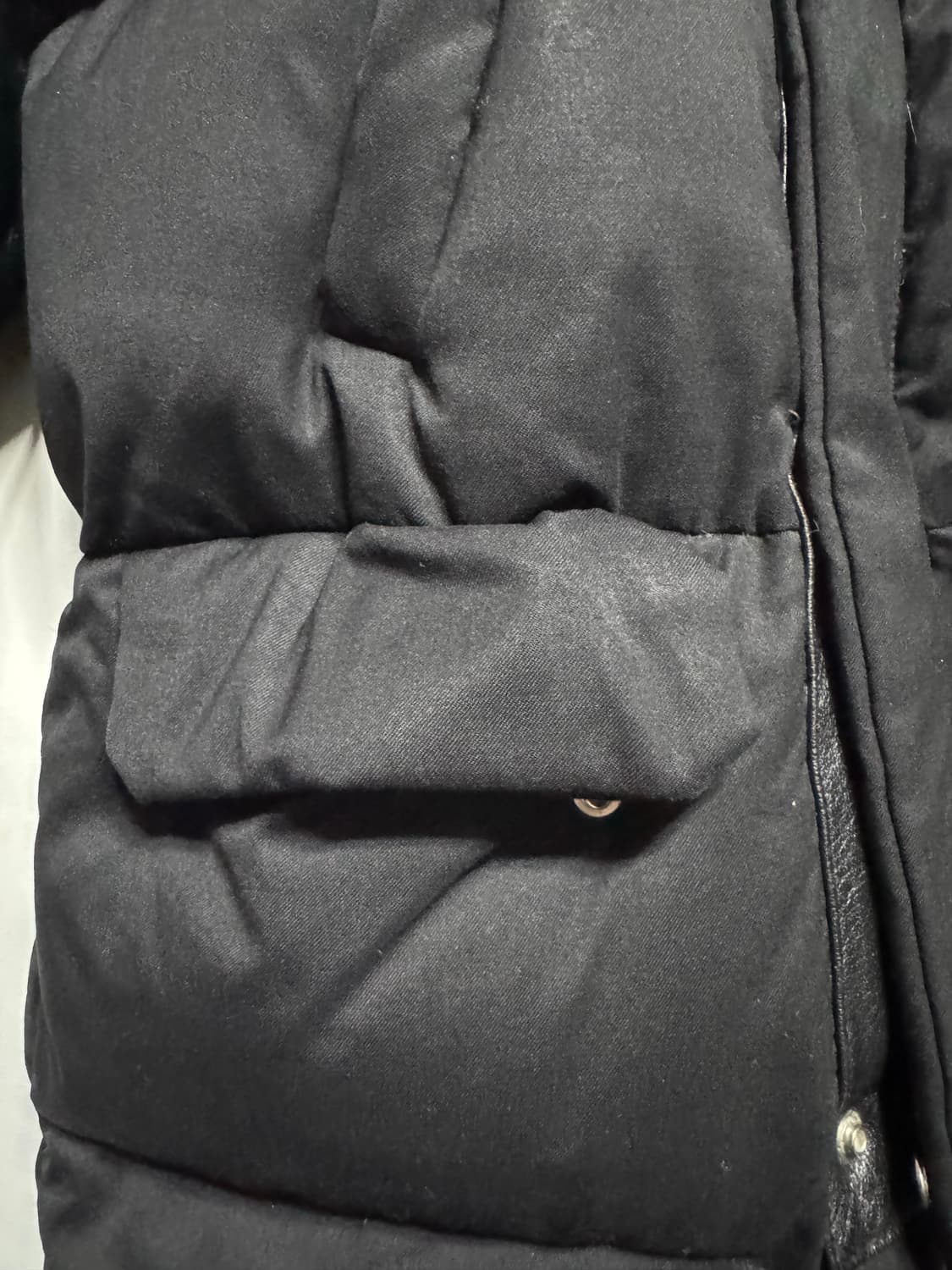 44 준지 가죽 믹스 패딩 상품이미지4