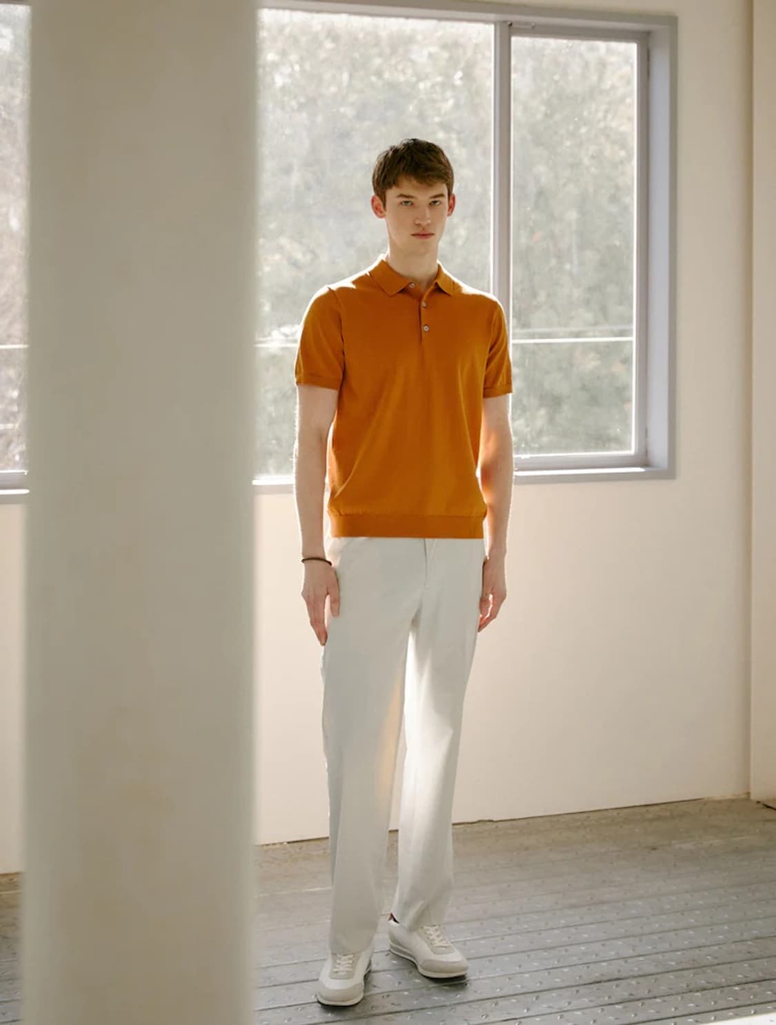 갤럭시 6M 칼라 반팔 니트 상품이미지8