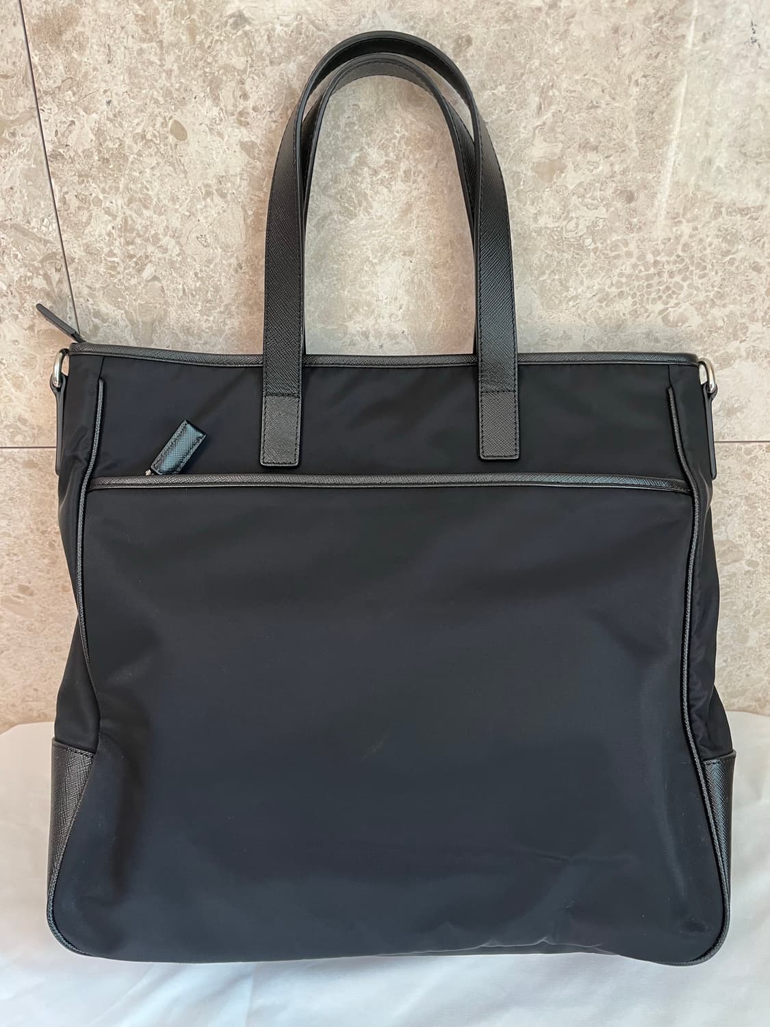 프라다 블랙 나일론 토트백 정품 상품이미지3