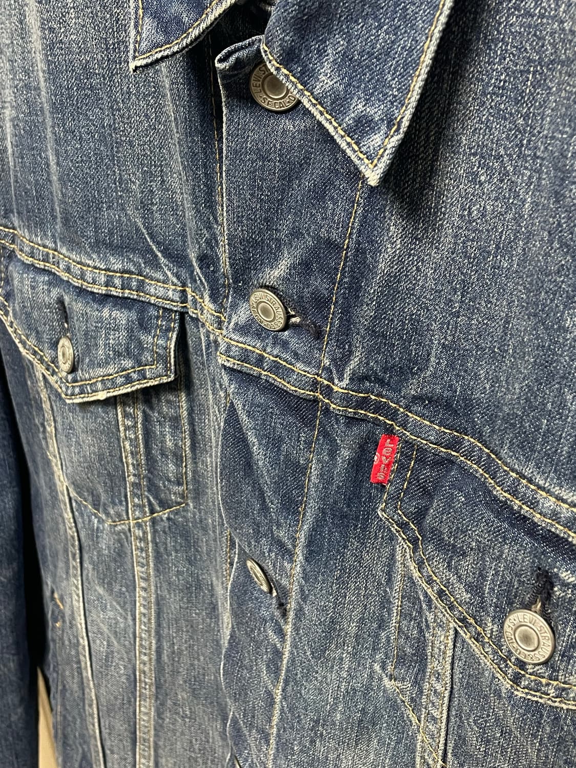 빈티지 리바이스 데님 타입3 트러커 자켓 XL 상품이미지4