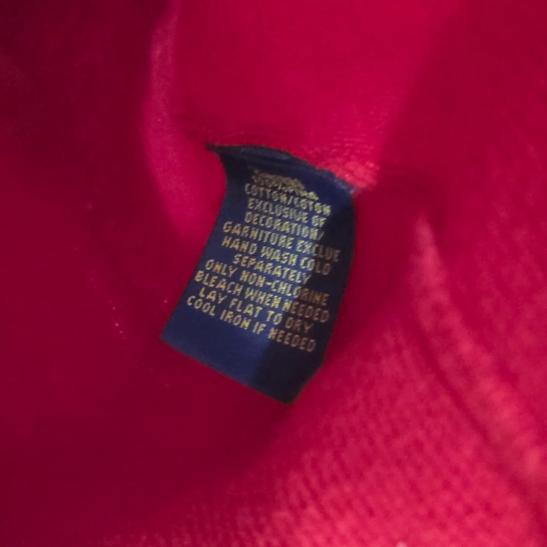 폴로랄프로렌 피마코튼 브이넥 니트 레드 S 상품이미지4