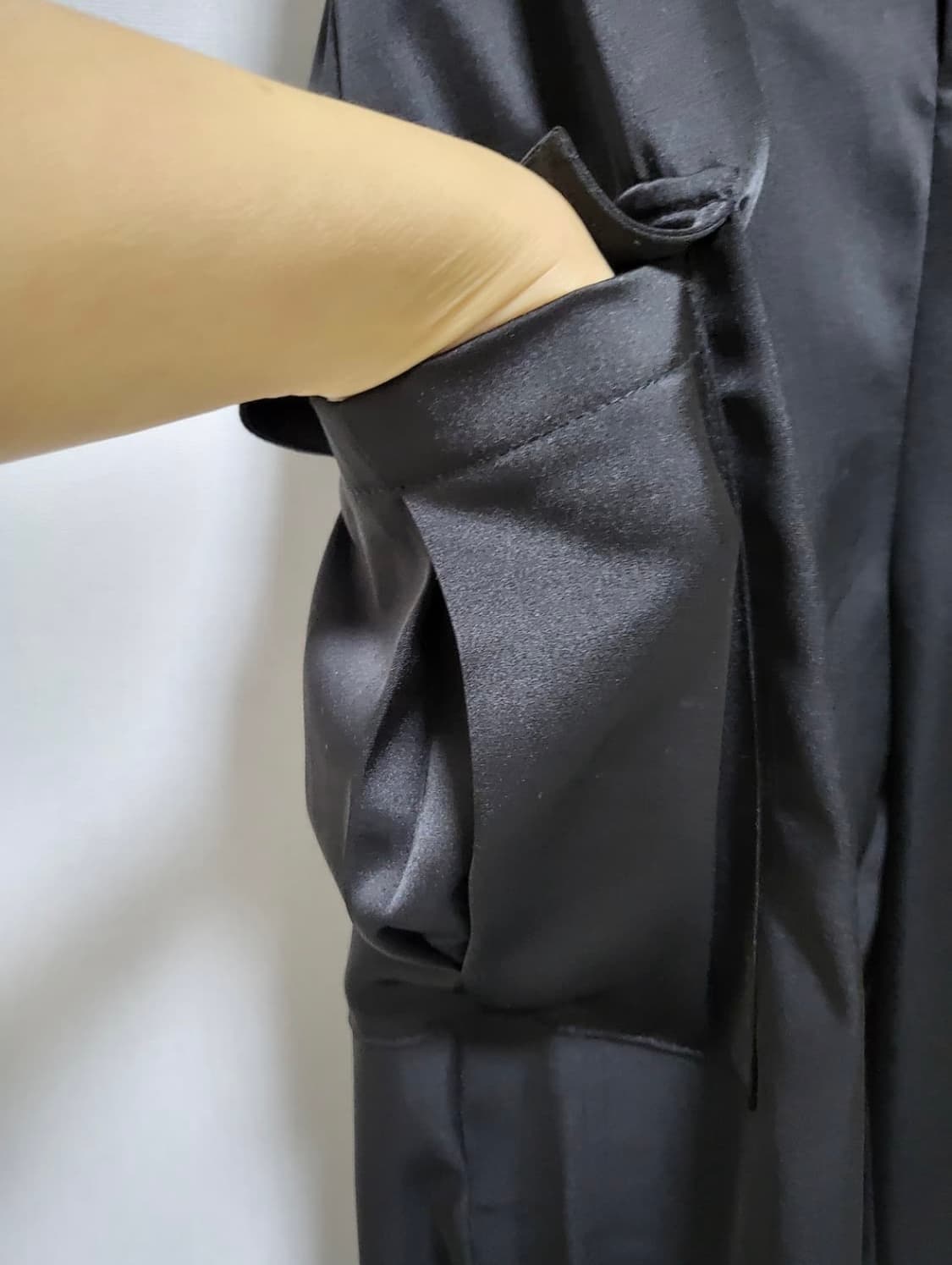 수입제품 새틴 밴딩 루즈핏 팬츠 새제품/free 상품이미지4